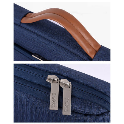 CANVASARTISAN K28-21 15-inch Laptop Briefcase Protective Bag Notebook Handbag with Horizontal Zipper Pocket