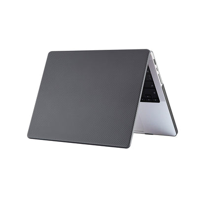 For MacBook Pro 16 inch (2026) A3429 A3428 / (2025) A3186 A3403 / (2024) A2991 / (2023) A2780 / (2021) A2485 Carbon Fiber Texture Hard Laptop Cover Shock-Absorbent Hardshell Case
