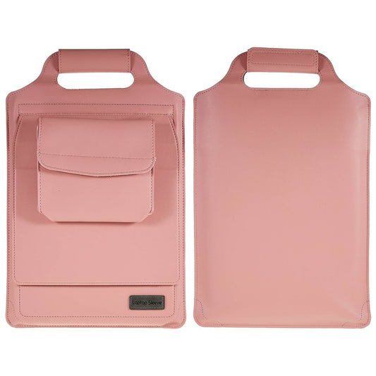 15-inch Laptop Sleeve Case PU Leather Notebook Carrying Case with Adjustable Stand