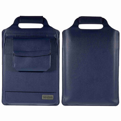 15-inch Laptop Sleeve Case PU Leather Notebook Carrying Case with Adjustable Stand