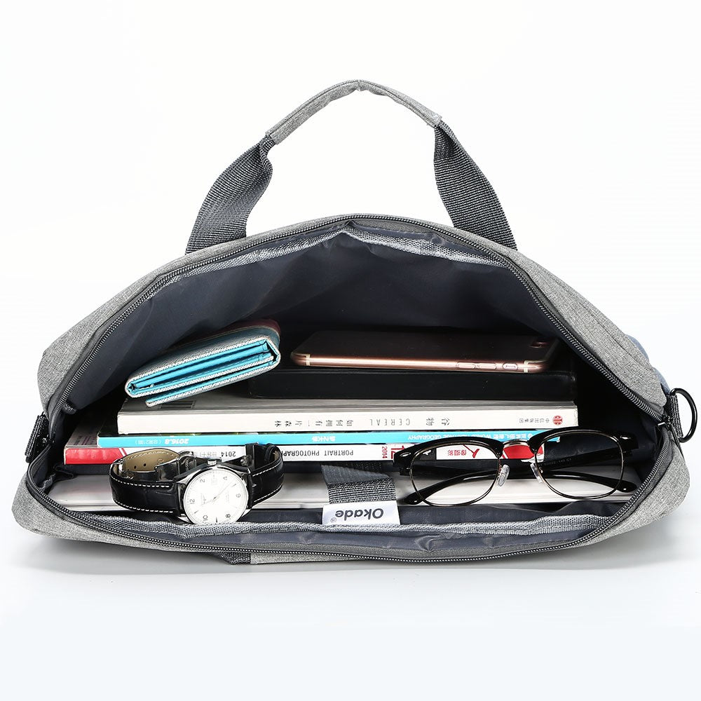 OKADE T52 15.6-inch Laptop Bag Shoulder Handbag Waterproof Notebook Pouch (with Shoulder Strap)