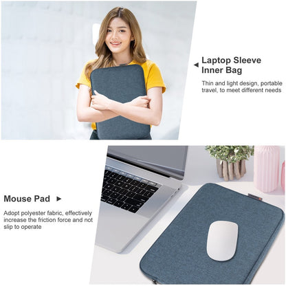 HAWEEL HWL7016 For Macbook Pro 15 inch (2016) / (2018-2019)  /  16 inch (2022) Shockproof Zippered Sleeve Bag Scratch Resistant Carry Case (40.5 x 29.5cm, 15-16.7 inch)