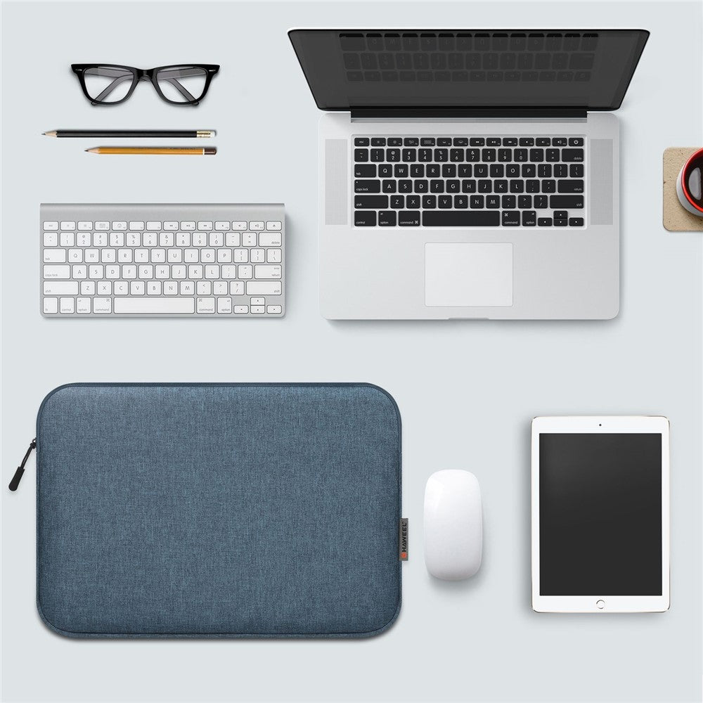 HAWEEL HWL7014 For MacBook 12-inch with Retina Display(2015) / MacBook Air 13 inch (2022) / (2020) / (2018) Anti-Scratch Carrying Case Protective Sleeve Bag (34 x 25cm, 12.5-13.5 inch)