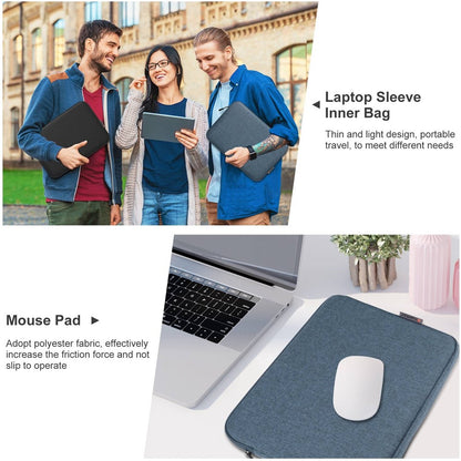 HAWEEL HWL7014 For MacBook 12-inch with Retina Display(2015) / MacBook Air 13 inch (2022) / (2020) / (2018) Anti-Scratch Carrying Case Protective Sleeve Bag (34 x 25cm, 12.5-13.5 inch)
