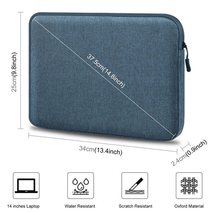 HAWEEL HWL7014 For MacBook 12-inch with Retina Display(2015) / MacBook Air 13 inch (2022) / (2020) / (2018) Anti-Scratch Carrying Case Protective Sleeve Bag (34 x 25cm, 12.5-13.5 inch)