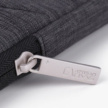 CANVASARTISAN L2-08 14-inch Laptop Tote Pouch Waterproof Notebook Zipper Sleeve Bag (with Handle)
