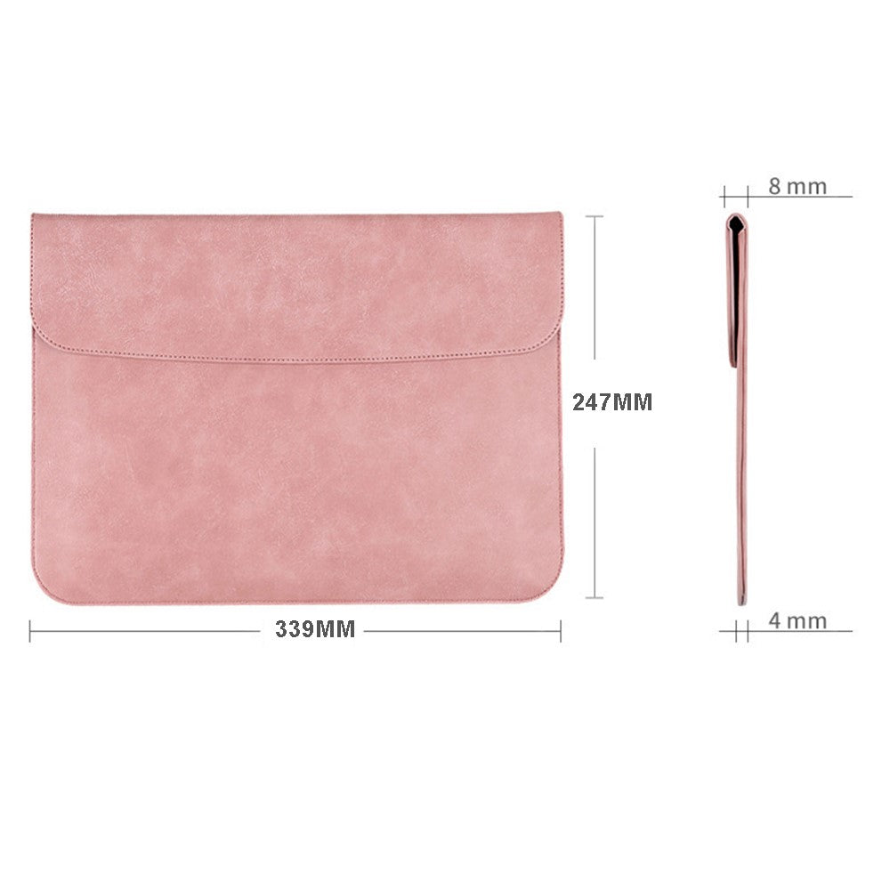 SS13 13 Inch Notebook Computer Carrying Pouch Lightweight Thin Laptop Sleeve Bag Ultra-thin PU Leather Mouse Pad