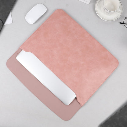 SS13 13 Inch Notebook Computer Carrying Pouch Lightweight Thin Laptop Sleeve Bag Ultra-thin PU Leather Mouse Pad