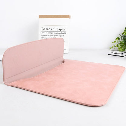 SS13 13 Inch Notebook Computer Carrying Pouch Lightweight Thin Laptop Sleeve Bag Ultra-thin PU Leather Mouse Pad