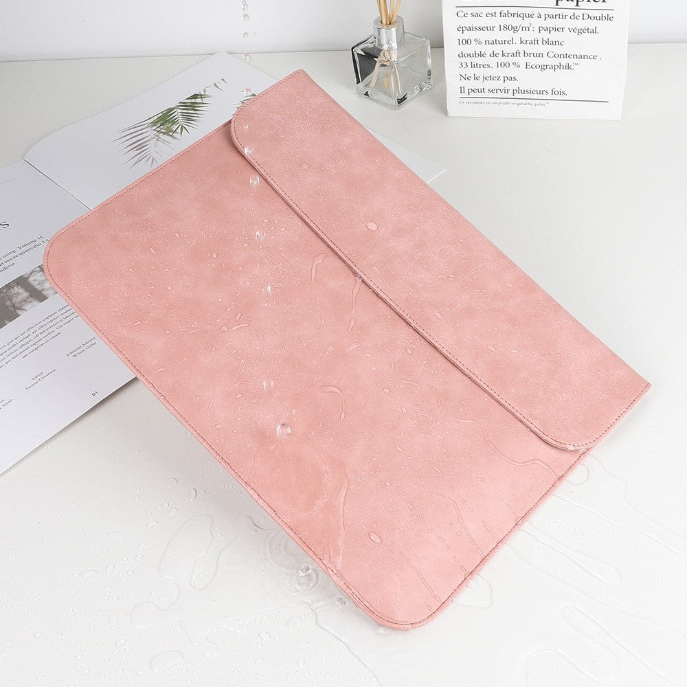 SS13 13 Inch Notebook Computer Carrying Pouch Lightweight Thin Laptop Sleeve Bag Ultra-thin PU Leather Mouse Pad
