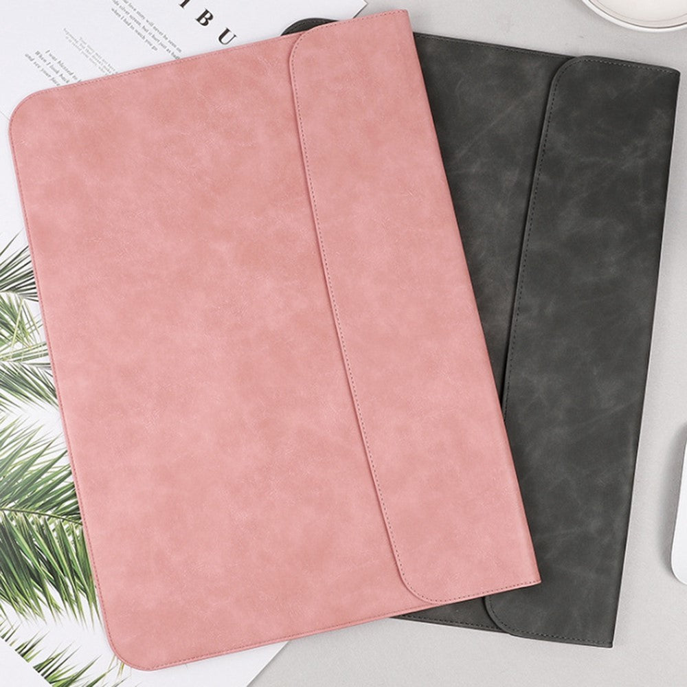 SS13 13 Inch Notebook Computer Carrying Pouch Lightweight Thin Laptop Sleeve Bag Ultra-thin PU Leather Mouse Pad