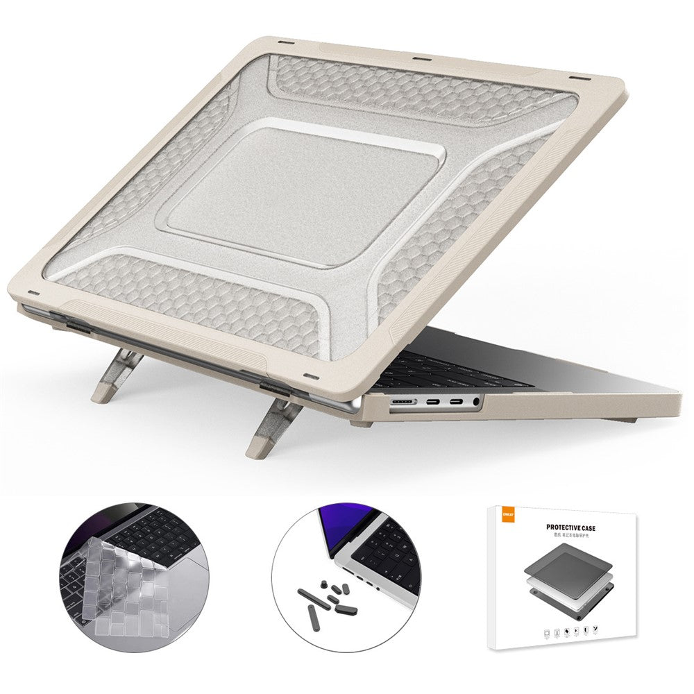 ENKAY HAT PRINCE Laptop Case for MacBook Pro 16 inch (2026) A3429 A3428 / (2025) A3186 A3403 / (2024) A2991 / (2023) A2780 / (2021) A2485 (US Version) Astronaut Pattern Notebook Cover Set