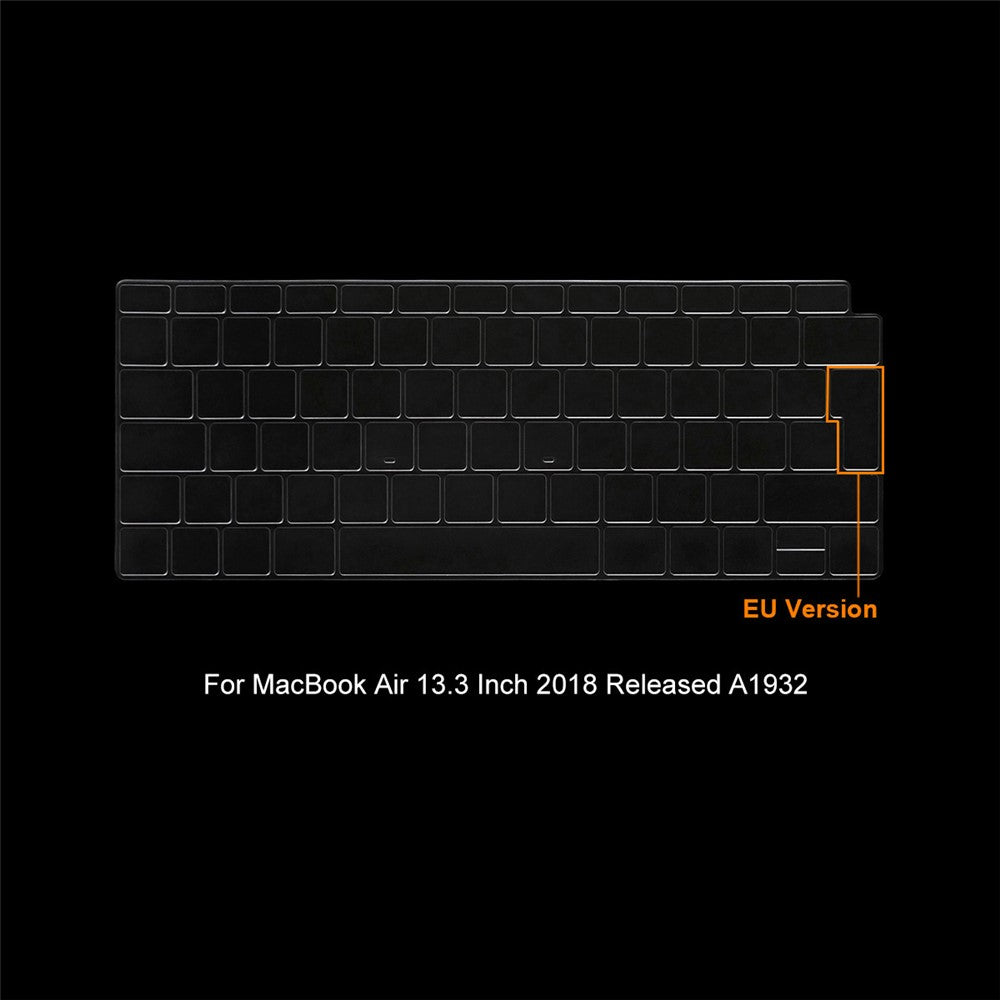 ENKAY HAT PRINCE Shockproof Slim Case for MacBook Air 13 inch (2018) A1932 (EU Version) Anti-Scratch Laptop Case Kickstand Protective Cover with TPU Keyboard Film + Dust-Proof Plugs