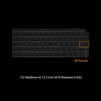 ENKAY HAT PRINCE Protective Case for MacBook Air 13 inch (2018) A1932 (US Version) Shockproof Laptop Slim Cover Anti-Drop Kickstand Case with TPU Keyboard Film + Dust-Proof Plugs
