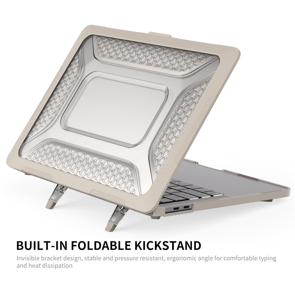ENKAY HAT PRINCE Protective Case for MacBook Pro 13 inch (2016) A1706  /  (2018) A1989  /  (2019) A2159 (US Version) Laptop Kickstand Cover with TPU Keyboard Film + Dust-Proof Plugs