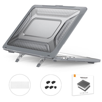 ENKAY HAT PRINCE Protective Case for MacBook Pro 13 inch (2016) A1706  /  (2018) A1989  /  (2019) A2159 (US Version) Laptop Kickstand Cover with TPU Keyboard Film + Dust-Proof Plugs