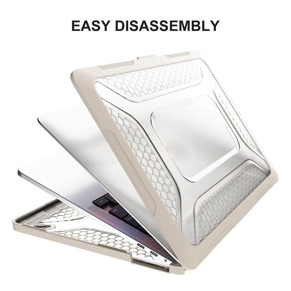 ENKAY HAT PRINCE for MacBook Pro 13 inch (2016) A1706 / (2018) A1989 / (2019) A2159 (EU Version) Kickstand Case Hard PC Heat Dissipation Cover with TPU Keyboard Film + Dust-Proof Plugs