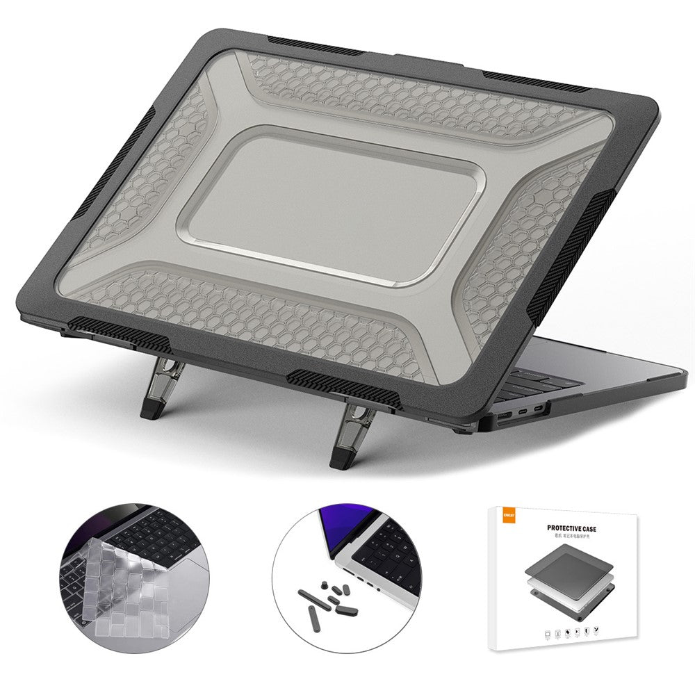 ENKAY HAT PRINCE for MacBook Air 13 inch (2026) A3449 / (2025) A3240 / (2024) A3113 / (2022) A2681 (EU) Laptop Case with TPU Keyboard Film