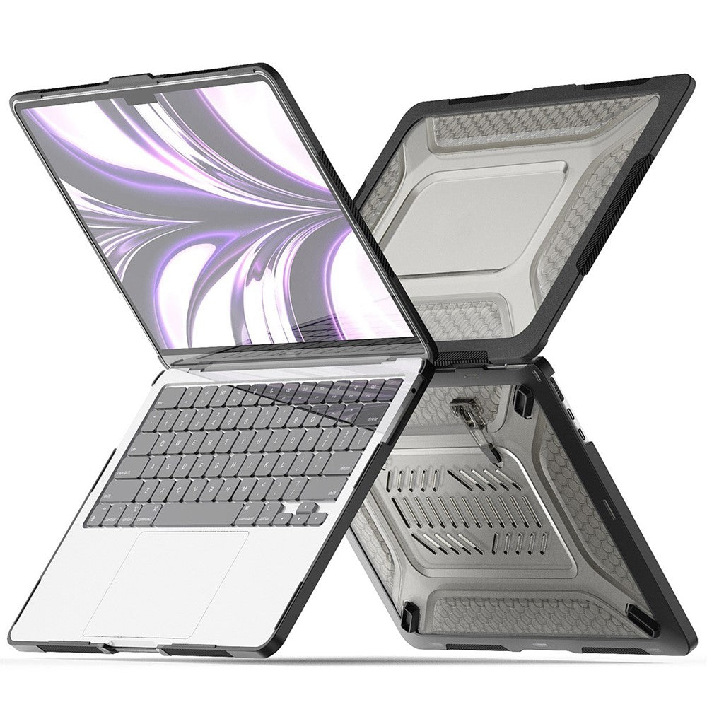 ENKAY HAT PRINCE for MacBook Air 13 inch (2026) A3449 / (2025) A3240 / (2024) A3113 / (2022) A2681 (EU) Laptop Case with TPU Keyboard Film