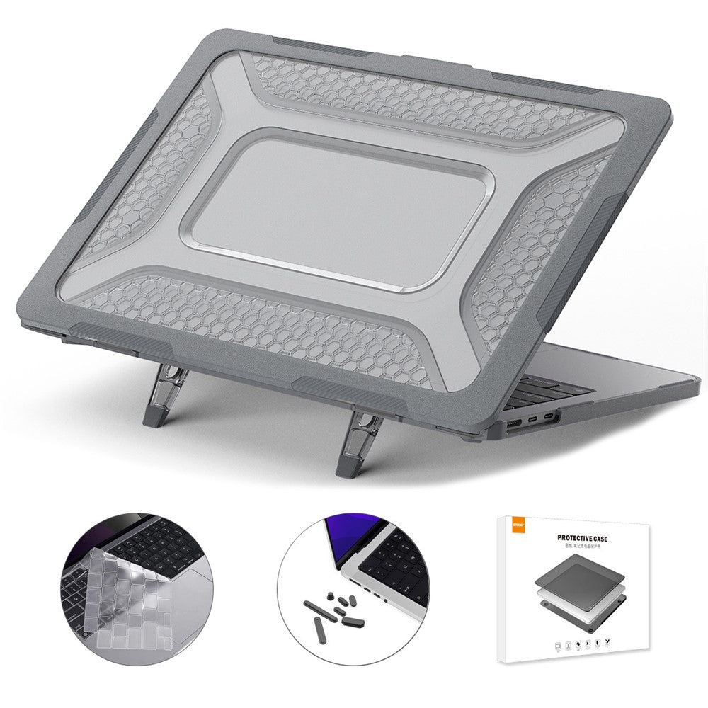ENKAY HAT PRINCE for MacBook Air 13 inch (2026) A3449 / (2025) A3240 / (2024) A3113 / (2022) A2681 (EU) Laptop Case with TPU Keyboard Film