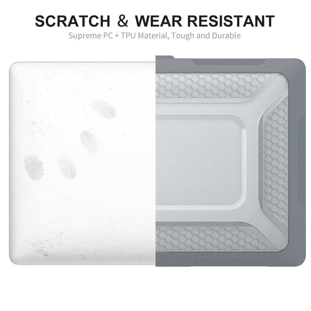 ENKAY HAT PRINCE for MacBook Pro 16 inch (2019) A2141 (EU Version) Hard PC Shock-Absorbing Cover Kickstand Protective Laptop Case Shell with TPU Keyboard Film + Anti-Dust Plugs