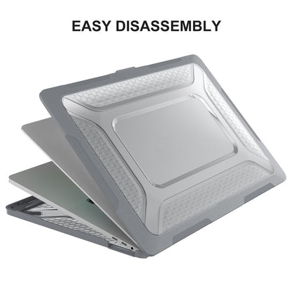 ENKAY HAT PRINCE for MacBook Pro 16 inch (2019) A2141 (EU Version) Hard PC Shock-Absorbing Cover Kickstand Protective Laptop Case Shell with TPU Keyboard Film + Anti-Dust Plugs