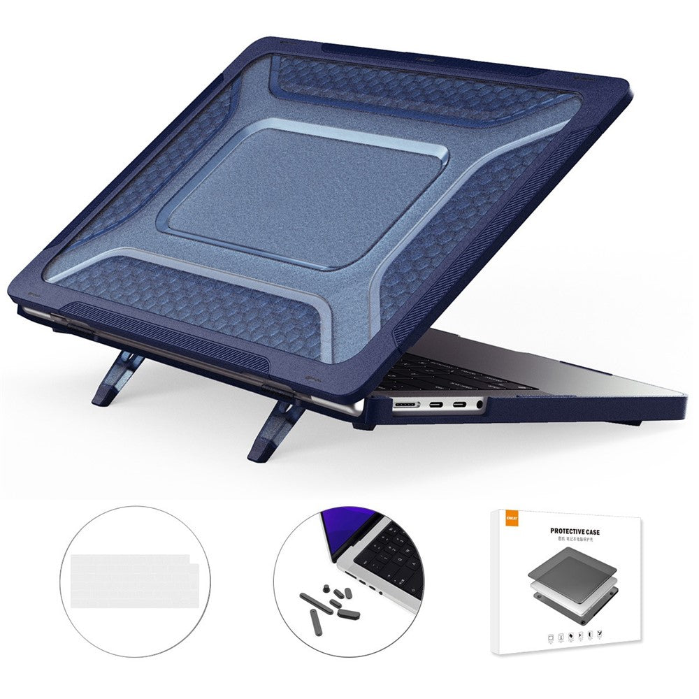 ENKAY HAT PRINCE for MacBook Pro 14 inch (2026) A3427 A3426 / (2025) A3434 A3112 A3185 A3401 / (2024) A2918 A2992 / (2023) A2779 / (2022) / (2021) A2442 (EU) PC Laptop Cover with TPU Keyboard Film + Plugs