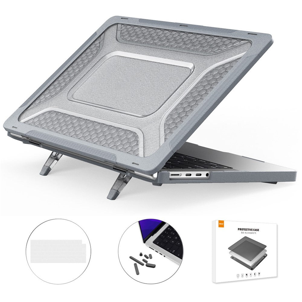 ENKAY HAT PRINCE for MacBook Pro 14 inch (2026) A3427 A3426 / (2025) A3434 A3112 A3185 A3401 / (2024) A2918 A2992 / (2023) A2779 / (2022) / (2021) A2442 (EU) PC Laptop Cover with TPU Keyboard Film + Plugs