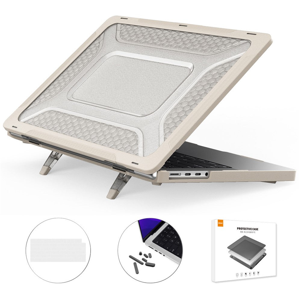 ENKAY HAT PRINCE for MacBook Pro 14 inch (2026) A3427 A3426 / (2025) A3434 A3112 A3185 A3401 / (2024) A2918 A2992 / (2023) A2779 / (2022) / (2021) A2442 (EU) PC Laptop Cover with TPU Keyboard Film + Plugs