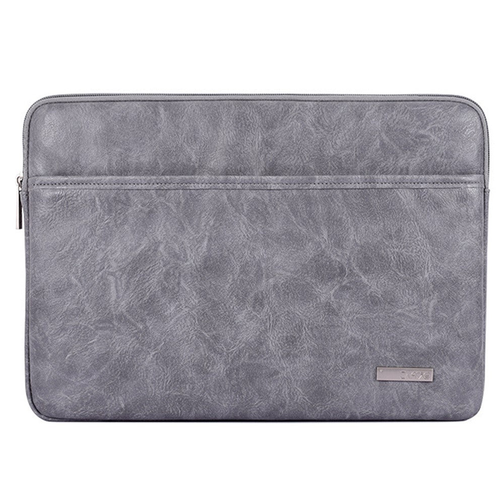 CANVASARTISAN  L38-06 Portable Sleeve Bag for 13 inch Laptop PU Leather Carrying Case Anti-Scratch Notebook Slim Bag