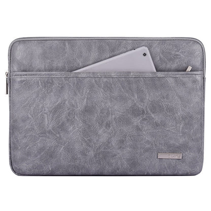 CANVASARTISAN  L38-06 Portable Sleeve Bag for 13 inch Laptop PU Leather Carrying Case Anti-Scratch Notebook Slim Bag