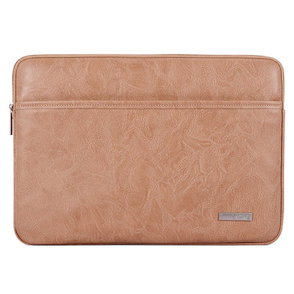 CANVASARTISAN  L38-06 Portable Sleeve Bag for 13 inch Laptop PU Leather Carrying Case Anti-Scratch Notebook Slim Bag