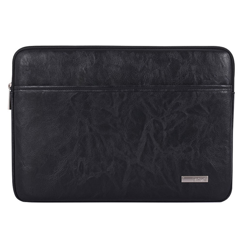 CANVASARTISAN  L38-06 Portable Sleeve Bag for 13 inch Laptop PU Leather Carrying Case Anti-Scratch Notebook Slim Bag