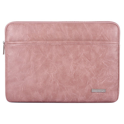 CANVASARTISAN  L38-06 Portable Sleeve Bag for 13 inch Laptop PU Leather Carrying Case Anti-Scratch Notebook Slim Bag