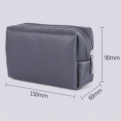 Electronic Organizer Mouse Power Bank Cable Storage Bag Waterproof Leather USB Flash Drive Storage Pouch