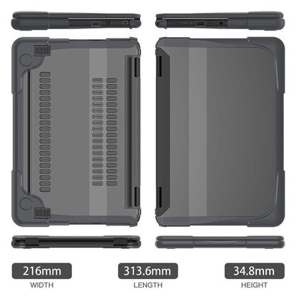 For Dell Chromebook 11.6-Inch 3100 / 3110 PC+TPU Laptop Case Anti-scratch Notebook Computer Upper+Lower Cover