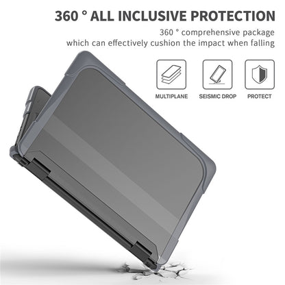 For Dell Chromebook 11.6-Inch 3100 / 3110 PC+TPU Laptop Case Anti-scratch Notebook Computer Upper+Lower Cover