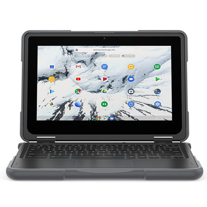 For Dell Chromebook 11.6-Inch 3100 / 3110 PC+TPU Laptop Case Anti-scratch Notebook Computer Upper+Lower Cover