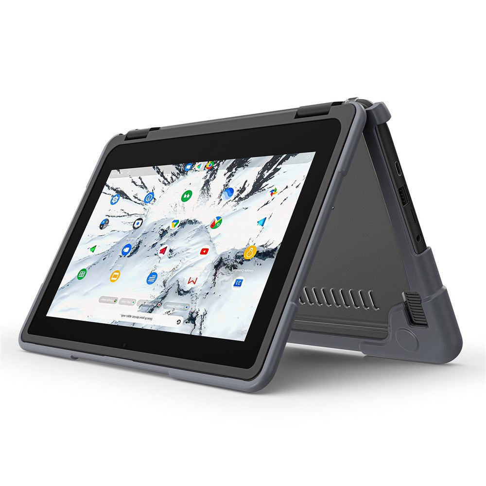 For Dell Chromebook 11.6-Inch 3100 / 3110 PC+TPU Laptop Case Anti-scratch Notebook Computer Upper+Lower Cover