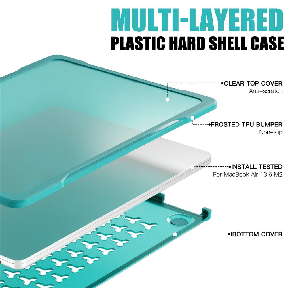 For MacBook Pro 13 inch (2016) A1706 A1708 / (2018) A1989 / (2019) A2159 / (2020) A2289 A2251 A2338 (M1 / M2) Sailor Series Laptop Case PC+TPU Cover