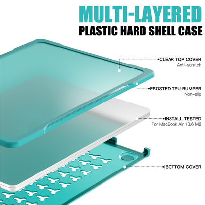 For MacBook Pro 13 inch (2016) A1706 A1708 / (2018) A1989 / (2019) A2159 / (2020) A2289 A2251 A2338 (M1 / M2) Sailor Series Laptop Case PC+TPU Cover