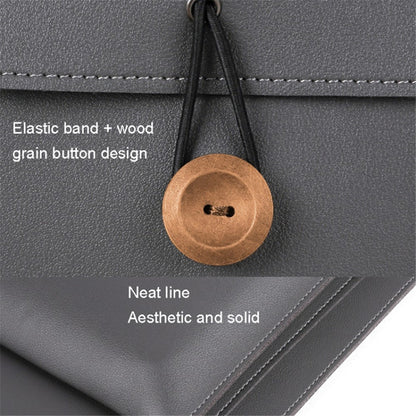 15.4 / 16 Inch Laptop Bag Handbag Splash-Repellent PU Leather Surface Protection Sleeve Notebook Computer Pouch