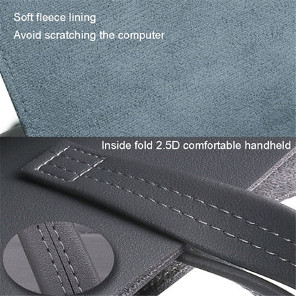 15.4 / 16 Inch Laptop Bag Handbag Splash-Repellent PU Leather Surface Protection Sleeve Notebook Computer Pouch