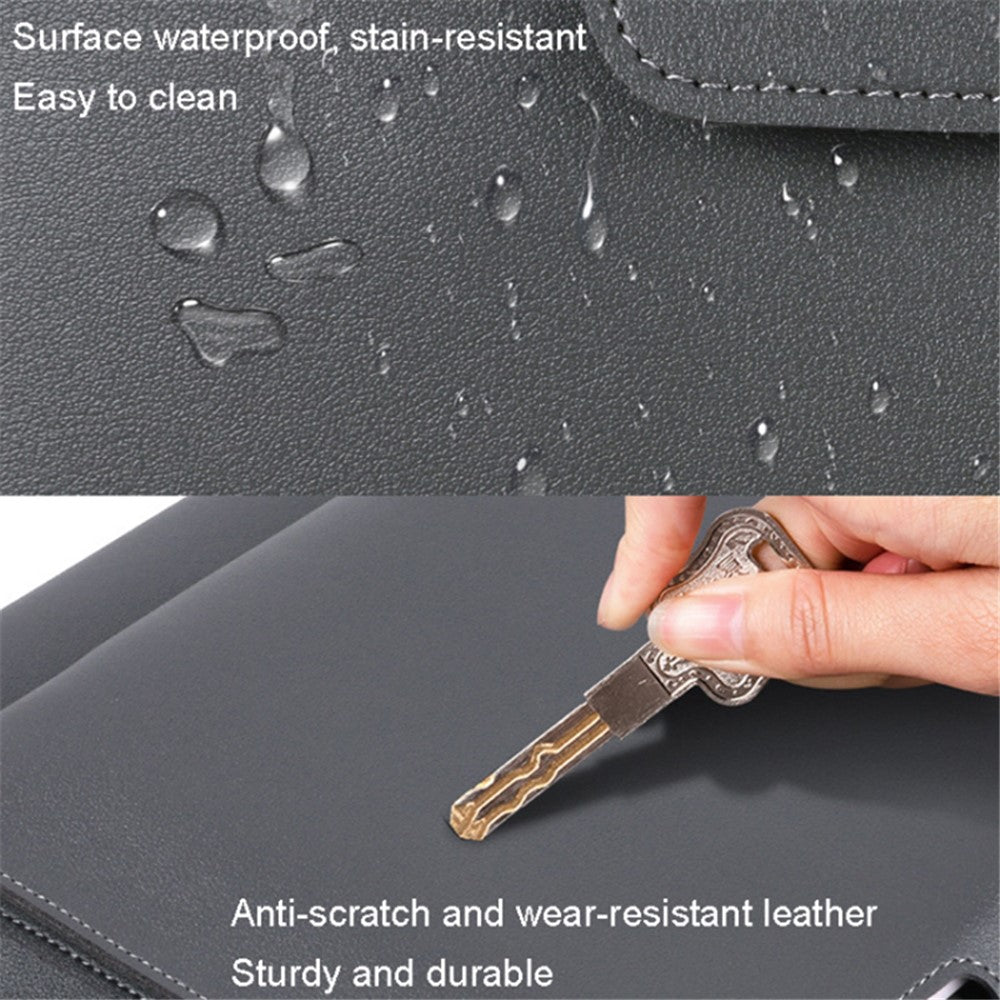 15.4 / 16 Inch Laptop Bag Handbag Splash-Repellent PU Leather Surface Protection Sleeve Notebook Computer Pouch