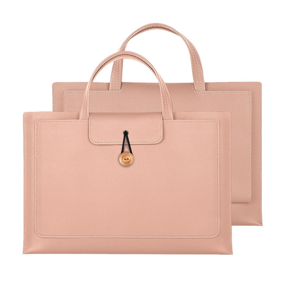 15.4 / 16 Inch Laptop Bag Handbag Splash-Repellent PU Leather Surface Protection Sleeve Notebook Computer Pouch