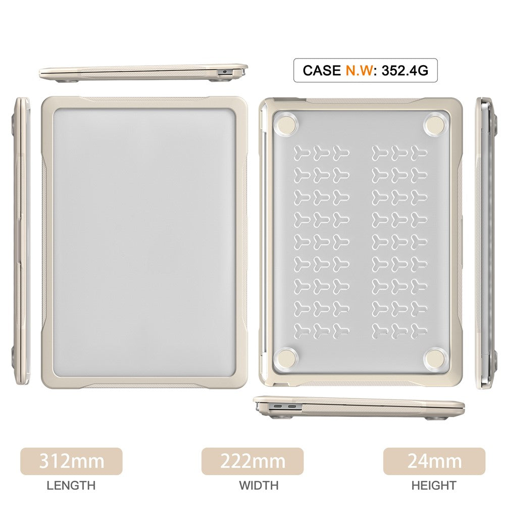 For MacBook Air 13 inch (2018) A1932  /  (2020) A2337 M1 A2179 Shockproof PC+TPU Cover Anti-Drop Laptop Case