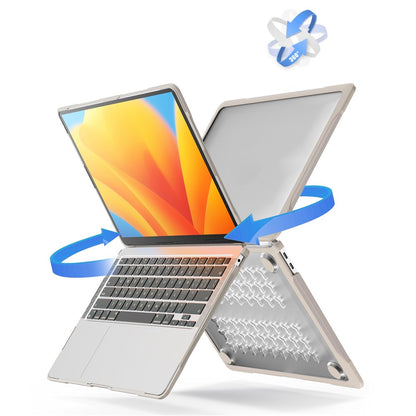 For MacBook Air 13 inch (2018) A1932  /  (2020) A2337 M1 A2179 Shockproof PC+TPU Cover Anti-Drop Laptop Case