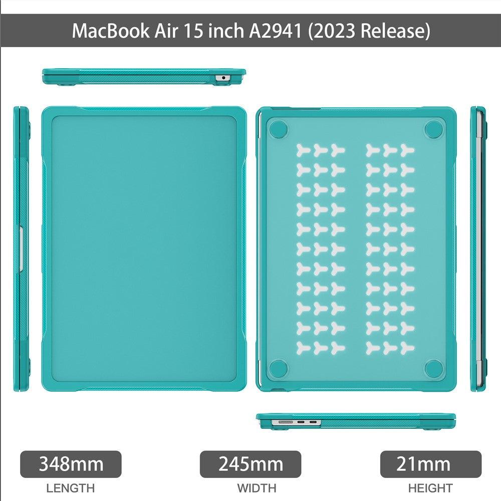 For Macbook Air 15 inch (2026) A3448 / (2025) A3241 / (2024) A311 / (2023) A2941 Sailor Series Laptop Case PC+TPU Anti-Scratch Notebook Cover