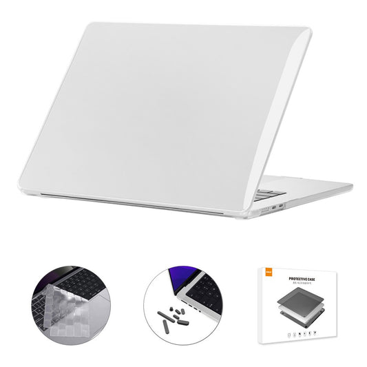 ENKAY HAT PRINCE For Macbook Air 15 inch (2025) / (2023) A2941 / A3114 (EU Version) Hard PC Laptop Case with TPU Film + Plugs