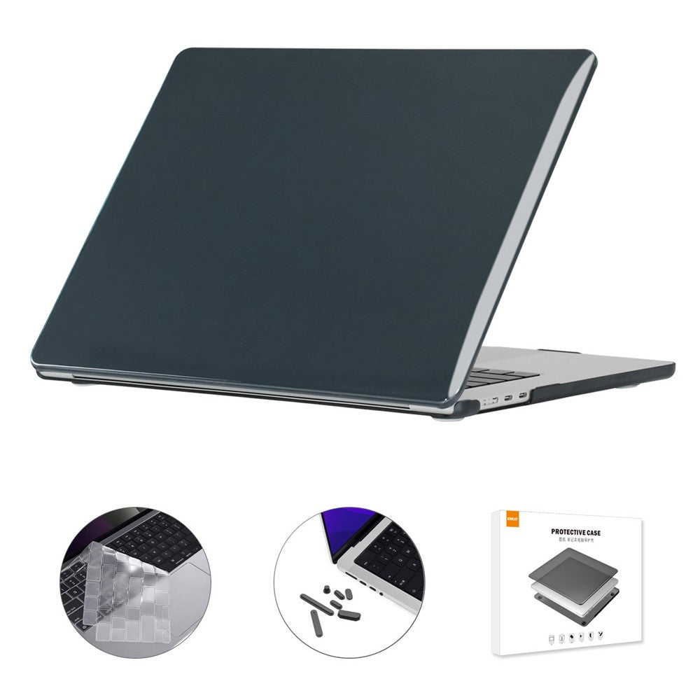 ENKAY HAT PRINCE For Macbook Air 15 inch (2025) / (2023) A2941 / A3114 (EU Version) Hard PC Laptop Case with TPU Film + Plugs